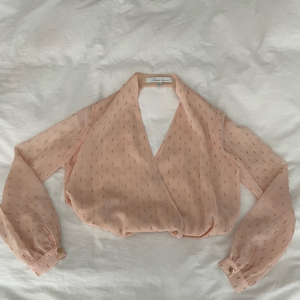 Revolve - Lovers & Friends, pink blouse, size XS